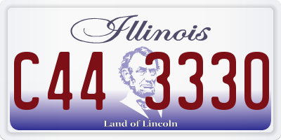 IL license plate C443330