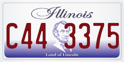 IL license plate C443375