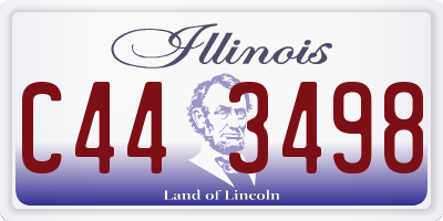 IL license plate C443498