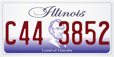 IL license plate C443852