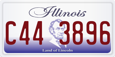 IL license plate C443896