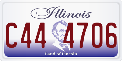 IL license plate C444706