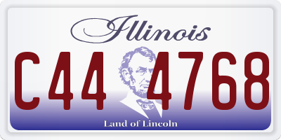 IL license plate C444768
