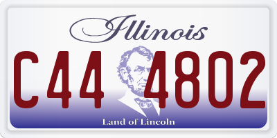 IL license plate C444802