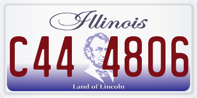 IL license plate C444806