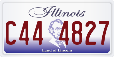 IL license plate C444827