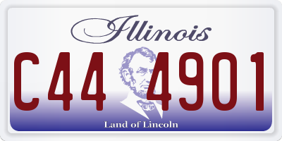 IL license plate C444901