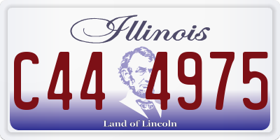 IL license plate C444975
