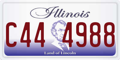 IL license plate C444988