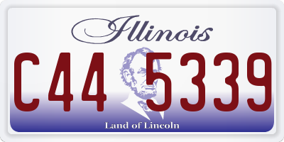 IL license plate C445339