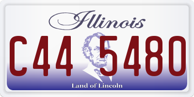 IL license plate C445480