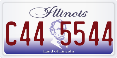 IL license plate C445544