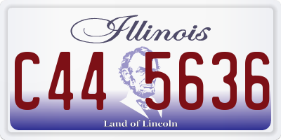 IL license plate C445636