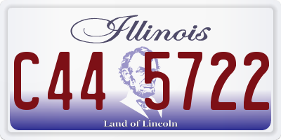 IL license plate C445722