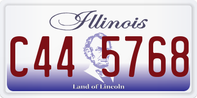 IL license plate C445768