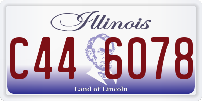 IL license plate C446078