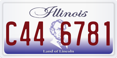 IL license plate C446781
