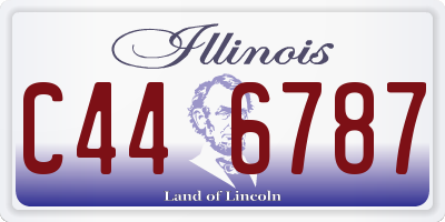 IL license plate C446787