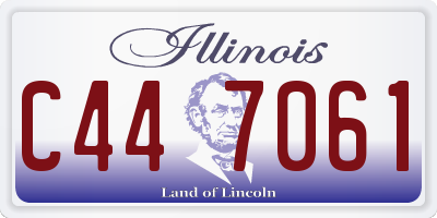 IL license plate C447061