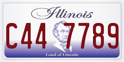 IL license plate C447789