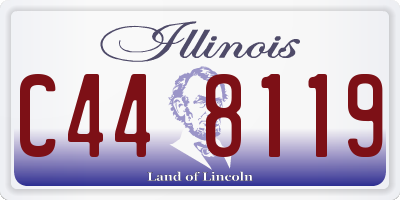 IL license plate C448119
