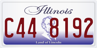 IL license plate C448192