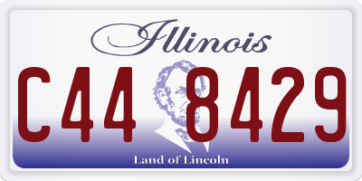 IL license plate C448429