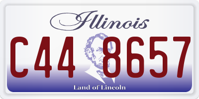 IL license plate C448657