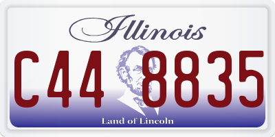 IL license plate C448835