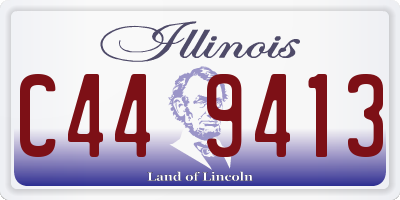 IL license plate C449413