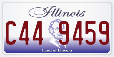 IL license plate C449459