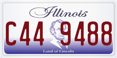 IL license plate C449488