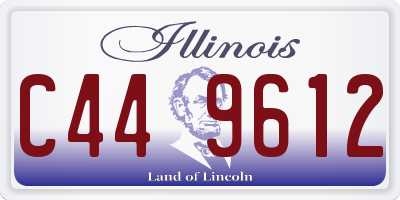 IL license plate C449612