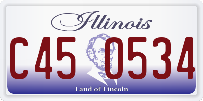 IL license plate C450534