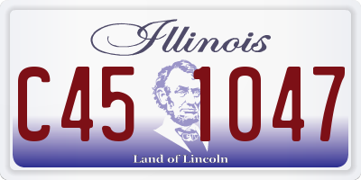 IL license plate C451047