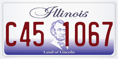 IL license plate C451067