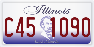 IL license plate C451090