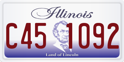 IL license plate C451092
