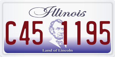 IL license plate C451195