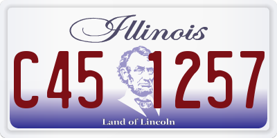 IL license plate C451257