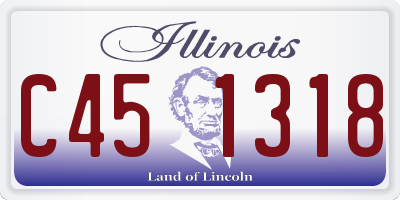 IL license plate C451318