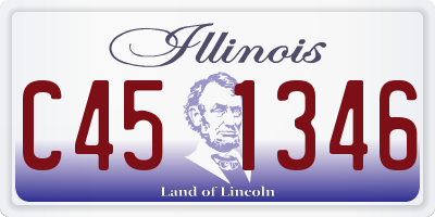 IL license plate C451346