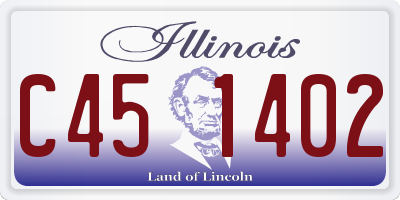 IL license plate C451402