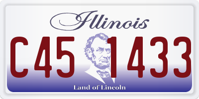 IL license plate C451433