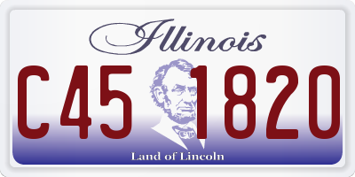 IL license plate C451820