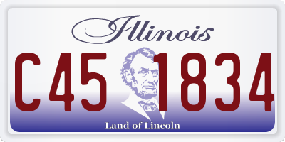 IL license plate C451834