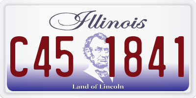 IL license plate C451841
