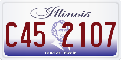 IL license plate C452107