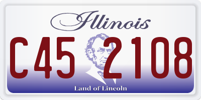 IL license plate C452108