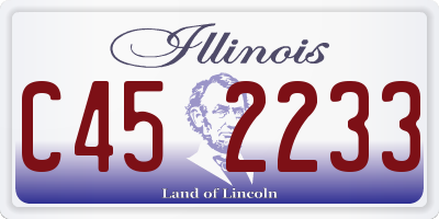 IL license plate C452233